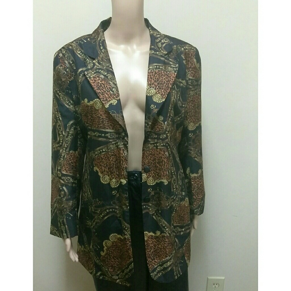 Sold Silk Blazer. Size M
